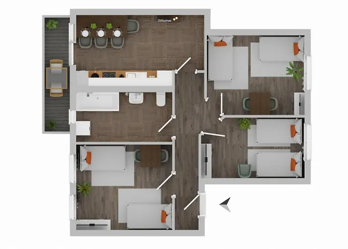 Budgetroom 3 Schlafzimmer Workers 诺伊斯